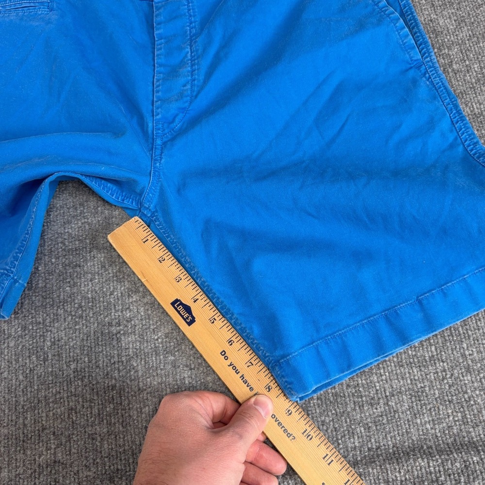Diesel Shorts Men 36 Blue Chino Twill 9" Inseam Designer *READ* - Picture 3 of 9
